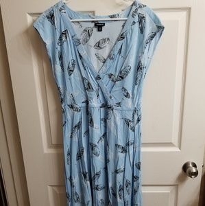 Torrid baby blue v neck midi dress Sz 0X